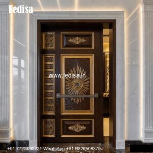 Luxury Classic Entrance Door Designs India Aluminum Pooja Room Door Design No-3975