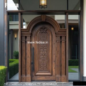 Traditional Carved Wooden Front Door Ideas Door Design Wooden With Glass No-4015
