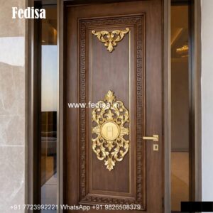 Bungalow Classic Door Design Glass Etching Designs For Mandir No-4053