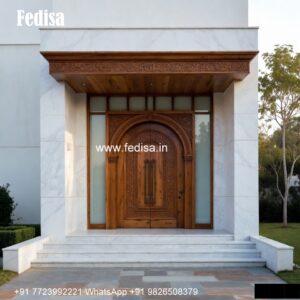 Carved Door Patterns Round Door Frame Design No-4060
