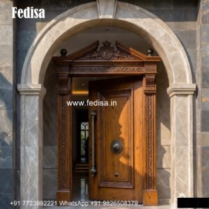 Wooden Carved Door Design Front Entrance Door Design No-4073