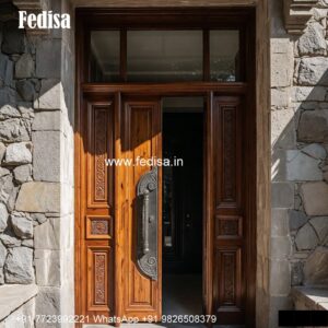 Elegant Double Door Classic Entry Design Glass Door Design No-4100