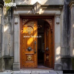 Double Door Classic Style Steel Door Design No-4104
