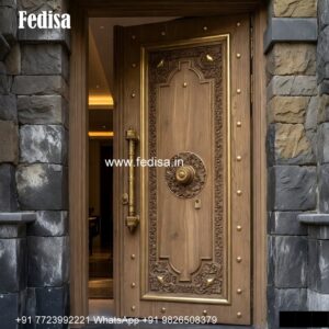 Engraved Wooden Door Door Design For Home No-4106