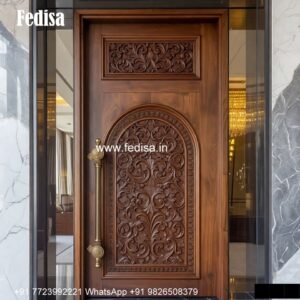 Wooden Carved Door Design Door Handle Design No-4114