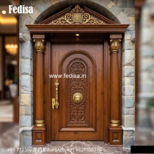 Carved Wooden Doors Wooden Main Door Design No-4121