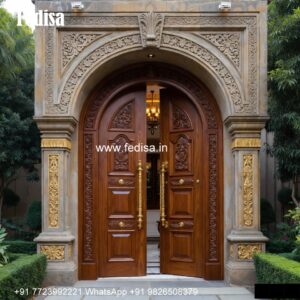 Solid Wood Classic Door New Main Door Design 2026 Price No-4200