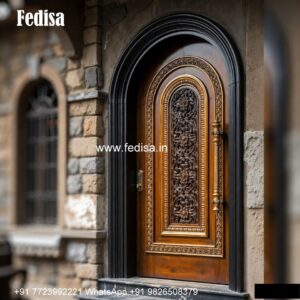 Teak Wood Door Design Double Door Grill Gate Design For Main Door No-4201