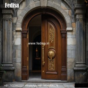Classic Wooden Main Door Design For Home Steel Gate Design Single Door No-4219