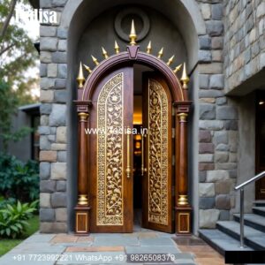 Engraved Wooden Door Bedroom Door Design 2026 No-4229