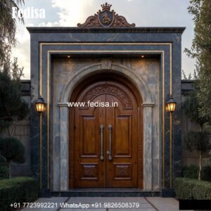 Carved Wooden Doors Modern Safety Door Designs For Flats No-4285