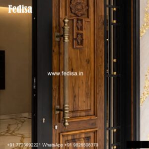 Handcrafted Wooden Door Sagwan Double Door Design No-4286