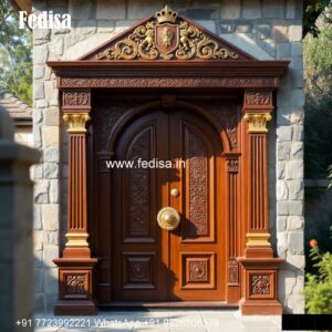 Colonial Style Door Modern Wooden Door Design No-4290