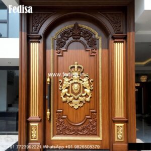 Italian Style Wooden Doors Double Door Gate Design No-4294