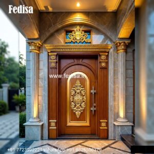 Palace Style Doors Front Door Glass Design No-4300