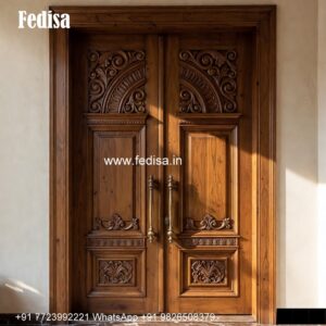 Vintage Wooden Door Designs For Houses Steel Grill Design For Main Door No-4304
