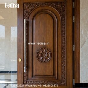 Handcrafted Wooden Door Simple Main Door Designs For Home No-4327