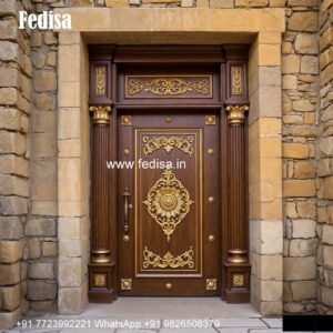 Home Entry Wooden Door Membrane Door Design No-4338