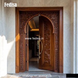 Mahogany Classic Doors Wooden Sliding Door Design No-4366
