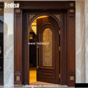 Handcrafted Wooden Door Sagvan Door Design No-4368