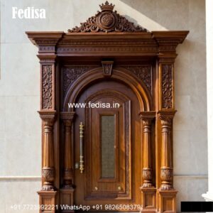 Bungalow Classic Door Design Kitchen Door Half Glass Design No-4381