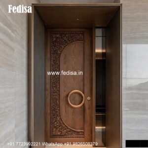Traditional Carved Wooden Front Door Ideas Door Flower Design No-4384