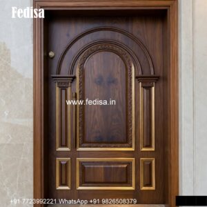 Classic Front Door Ideas Pooja Room Door Designs With Bells And Glass No-4398