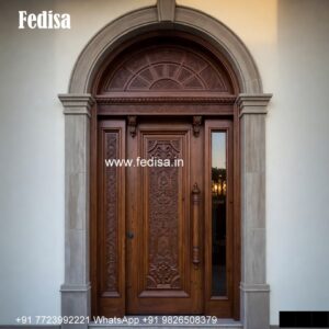 Carved Wooden Doors Iron Door Design For Home No-4408