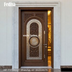 Hardwood Traditional Doors Temple Door Design For Home No-4410