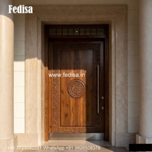 Mahogany Classic Doors Home Jali Door Design No-4448