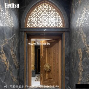Colonial Style Door Pvc Bathroom Door Design No-4454