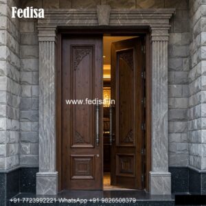 Vintage Wooden Door Designs For Houses Metal Safety Door Design No-4468
