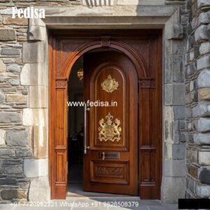 Engraved Wooden Door Front Door Design Teak Wood No-4475