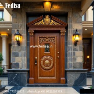 European Classic Door Plywood Door Design With Glass No-4493