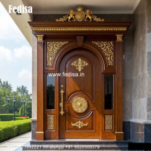 Villa Entrance Door Main Double Door Jali Design No-4503