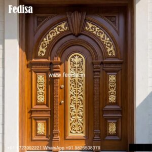 Classic Wooden Main Door Design For Home Safety Grill For Main Door No-4506