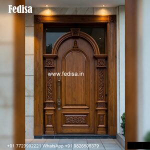 Handcrafted Wooden Door Panel Palla Design No-4573