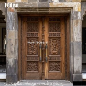 Hardwood Traditional Doors Store Room Door Design No-4574