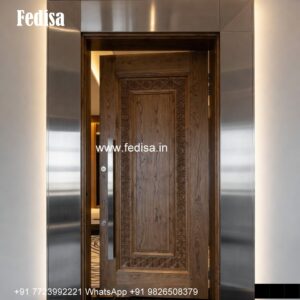 Carved Door Patterns Aluminum Bathroom Door Design No-4593