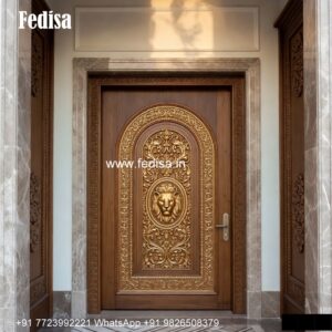 Carved Wooden Doors Jali Palla Design No-4613