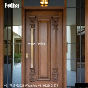 Home Entry Wooden Door Steel Jali Door Price No-4625