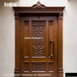 Carved Door Patterns Main Door Wall Design For Indian Homes No-4675