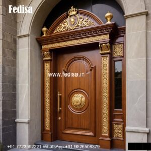 Double Door Classic Style Double Door Safety Door Design No-4678