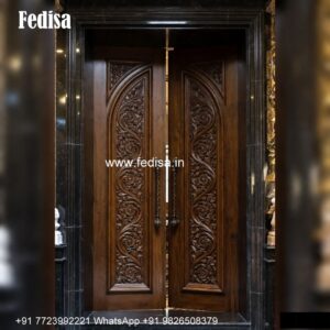 Wooden Carved Door Design House Double Door Design No-4688