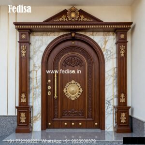 Hardwood Traditional Doors Latest Front Door Design No-4697
