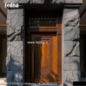 Arch Top Wooden Door Aluminum Door Design Price No-4720