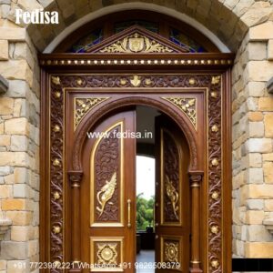Luxury Classic Doors Front Door Wall Design No-4732