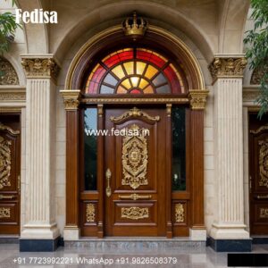 Carved Wooden Doors T Profile Door Design No-4736