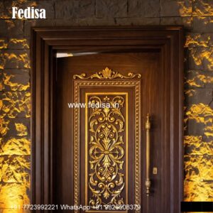 Handcrafted Wooden Door Chokhat Molding Design No-4737