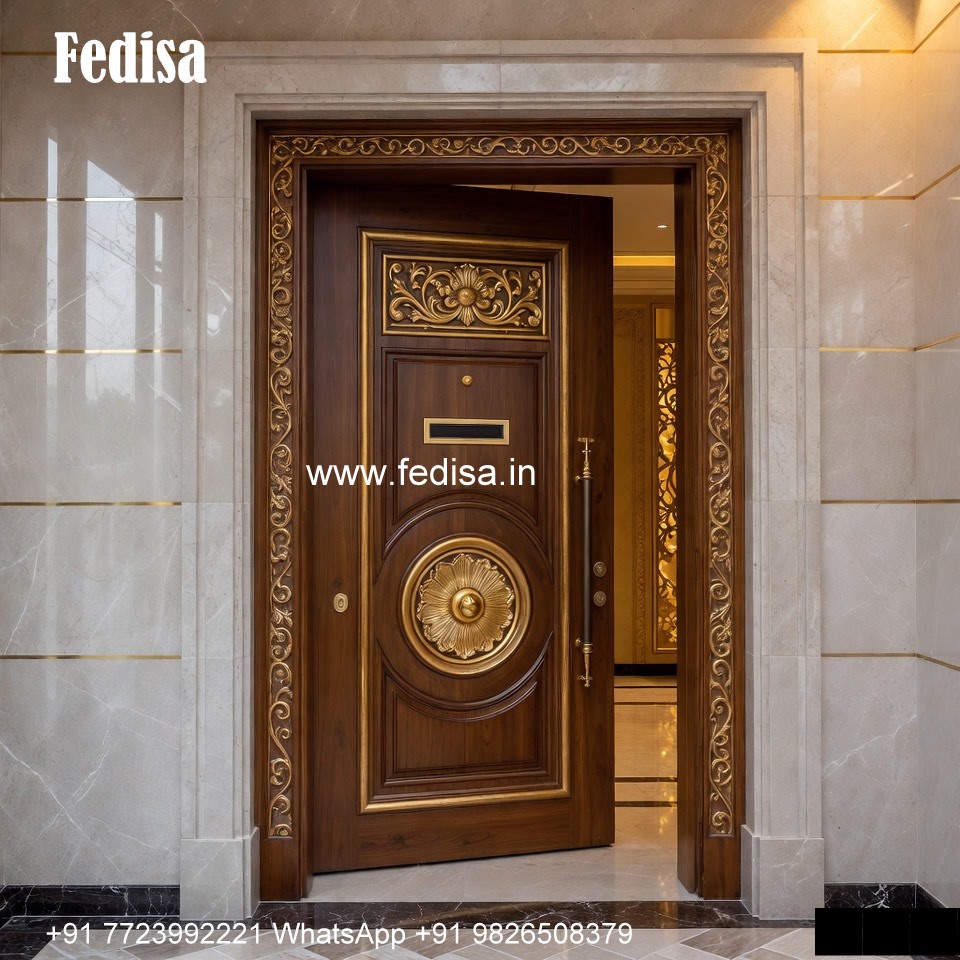 Classic Wooden Main Door Design For Home Chemical Door Design No-4752